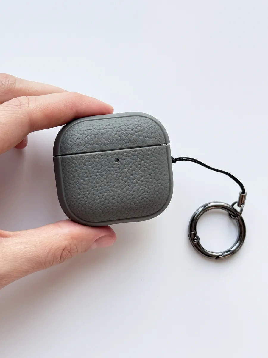 Life Tech. Airpods 4 İçin Koruyucu Kılıf, Karabinalı Kılıf 396521368 Gri