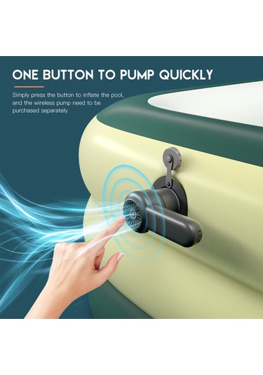 Wezone Kablosuz Akıllı Hava Pompa, 50w Güç, 3x3000mah Li-pil, Havuz İçin Özel Tasarım