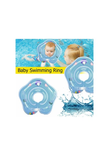 Maiyame Bebek Yüzme Halkası - Pvc Malzeme, Ayarlanabilir, Çift Tutacaklı, 1-18 Aylık Bebekler İçin, Taşınabilir Ve Pratik. Mavi
