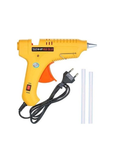 Pazly 60w/100w Ayarlı Ergonomik Sıcak Yapıştırıcı Tabancası Metal+abs Sarı Endüstriyel & Ev Kullanımı 19,5x16,5x3cm