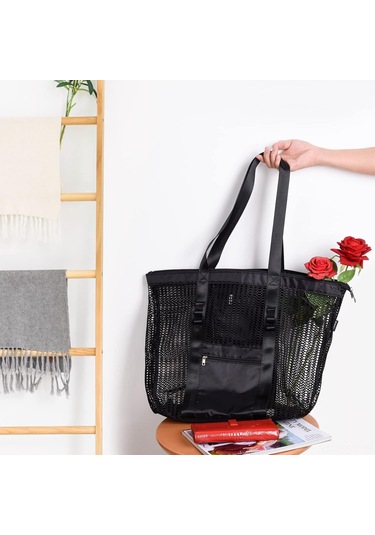 Springsun Kadınlar İçin 2023 Güncellenmiş Ağızlı Plaj Çantası - Su Geçirmez, Çok Cepli Aile Turizmü Ve Yüzme Çantası