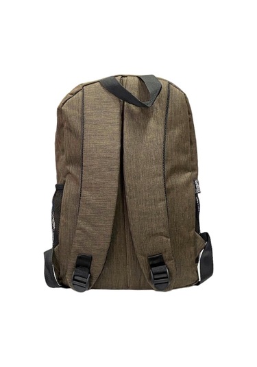 Su Geçirmez Kumaş Ortaokul Lise Unisex Okul Sırt Ve Seyahat Çantası - Kahverengi