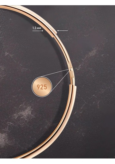 Mıx Jewelry 925 Ayar Gümüş, Altın Kaplama, 40 Mm Yuvarlak Halka Küp 123872549 Altın