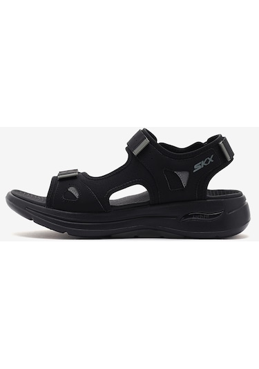 Skechers Go Walk Arch Fit Sandal-mission İi Erkek Siyah Sandalet 229064 Blk Siyah Skechers Go Walk Arch Fit Sandal-mission İi Erkek Siyah Sandalet 229064 Blk Siyah