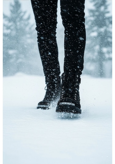 Big King Siyah Erkek Motorcu Bot Siyah