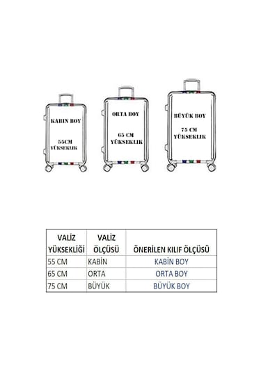 My Saraciye 10 Valiz Kılıfı, Bavul Kılıfı - Çapa 10 001