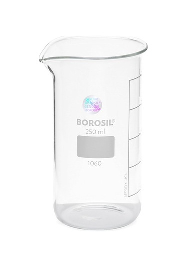 Borosil Uzun Form Cam Beher 250 ML