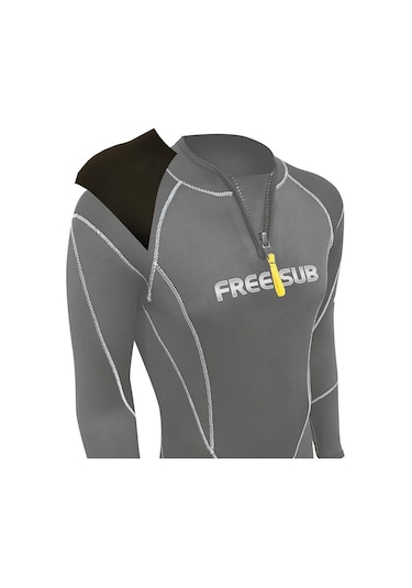 Free-Sub 3mm Thyphoon Siyah Dalış & Sörf Elbisesi Wetsuit Siyah