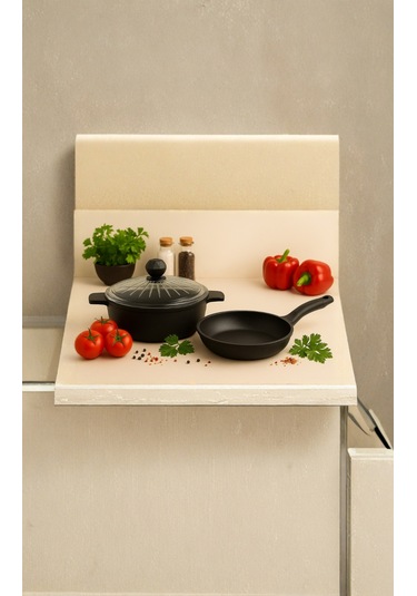 Kristal Basık Tencere - Kristal Tava 26 Cm Siyah