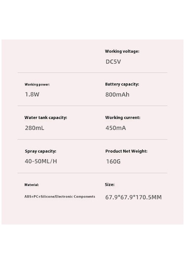 Ev, Araba Ve Ofis Kullanımına Uygun Büyük Kapasiteli 280 Ml Buharlı Nemlendirici - Tek Sprey Bağlı Usb Model