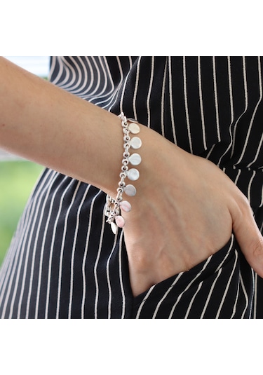 Primerocollection Gümüş Kaplama Bileklik N11.67962 Gri