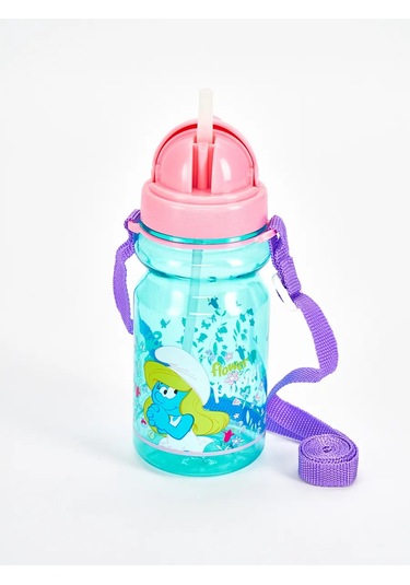 The Smurfs Çocuklar İçin Pipetli Su Şişesi 350 Ml 270507462 Turkuaz