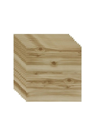 10 Adet Nw37 Ahşap Lambri Arkası Yapışkanlı Esnek Silinebilir