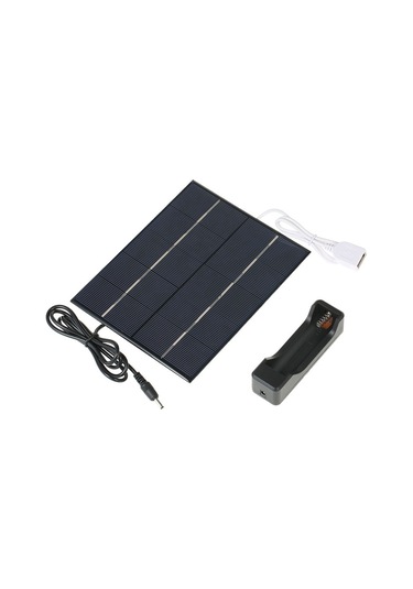 Moveevo 5v 3.5w Çok Kristal Silikon Güneş Paneli - Dış Mekan İçin Cep Telefonu Ve 18650 Pil Şarj Cihazı