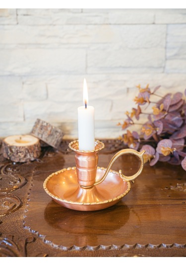 Bakır El Şamdanı Eritmel Model Mat Renk