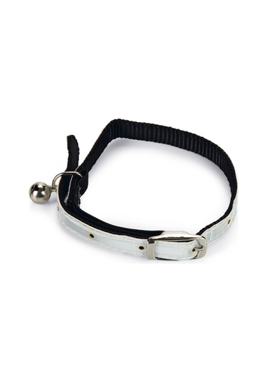 Beeztees Kedi Boyun Tasması, Fosforlu Beyaz, 20-29cm