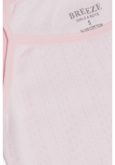 Breeze Kız Çocuk Atlet & Slip Takım Jakarlı 3-11 Yaş, Pembe-pembe Pembe