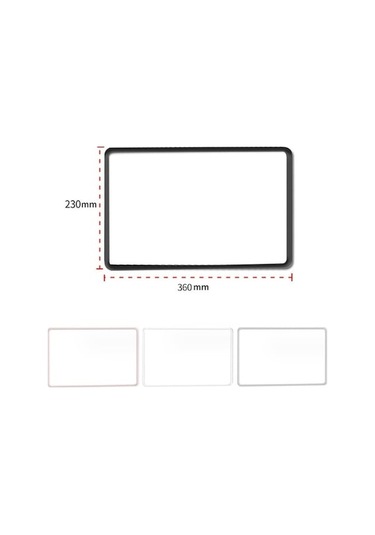 Flybuy Tesla Model3 Ekran Korumu Silikon Çerçeve Siyah, Tampon Kapak