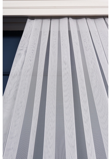 Grek Etek Nakış İşlemeli Damask Desen Tül Perde