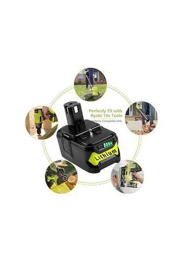 Sones 2500mah 18v Lityum Pil Elektrikli Matkap İçin, Ryobı P108 / Bpl-1815 / Bpl-1820g / P102 / P103