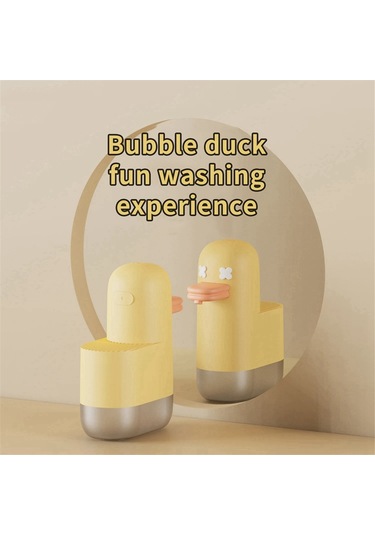 Anjiexun Işıklı Otomatik Temassız Sabunluk, Şarj Edilebilir Sarı