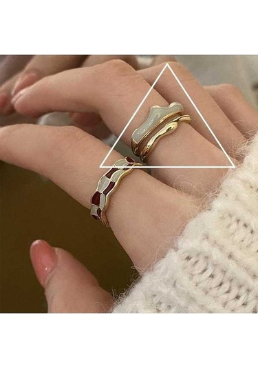 Fastbuy S925 Sterling Silver Vintage Çok Renkli Ring Chain Jewelry, Color: J3456, Ideal For Women Çok Renkli