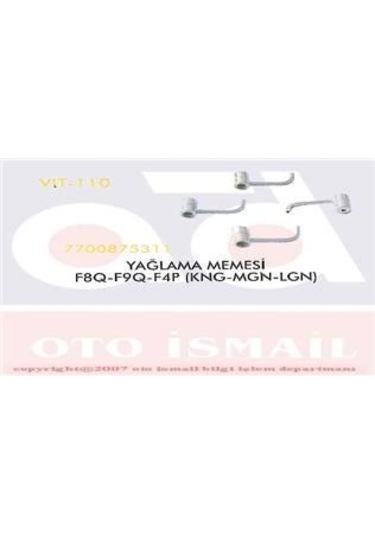 VITESSE 110 Yağlama Memesi Sağ Kangoo Megane Laguna 1.9D F8Q F9Q F4P