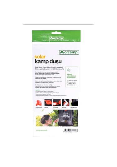 Orcamp Out-4150 Kamp Duşu Siyah