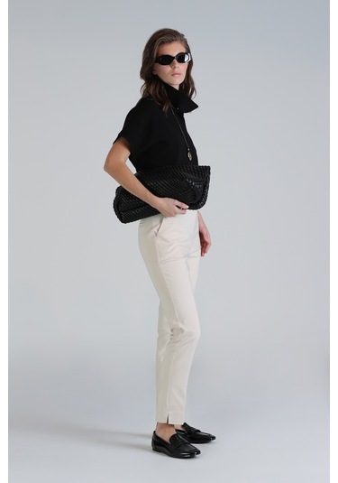 Lufian Sun Kadın Pantolon Ekru Ekru 121190003100520 Ekru