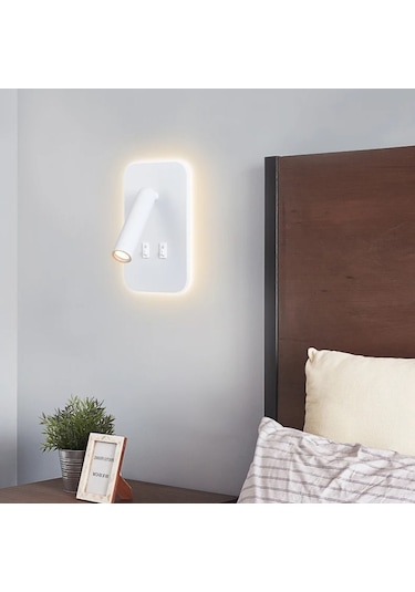 Cata 13 W Led Tuvalu Yatak Başı Aplik - Beyaz Işık 6500k-ct-5243b Beyaz