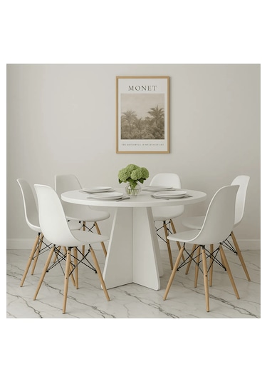 Yuvarlak Modern Dekoratif Yemek Masası Mutfak Masası-dekoratif