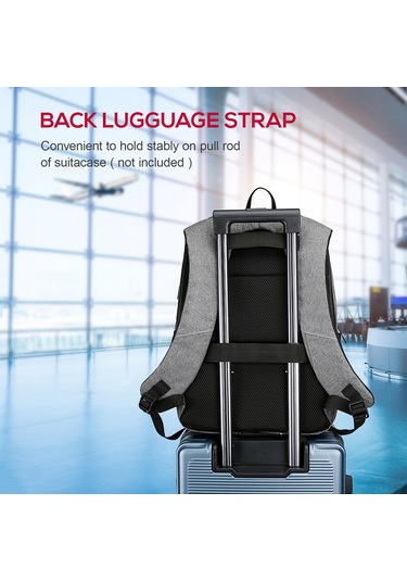 Jeehugo Kırmızı İş Çantası, Usb Döşemeli Çok Amaçlı Laptop Sırt Çantası Rw1322 Açık Yeşil