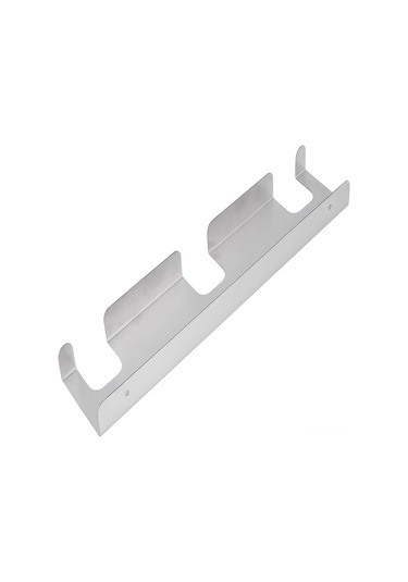 Youmex Stainless Steel Pizza Peel Stand: Sağlam Gümüş Renkli Pizza Aleti Tutucu 41.5x8.3x3 Cm Gümüş