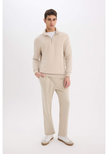 DeFacto Regular Fit Eşofman Altı İçi Polarlı Basic Düz Cepli Beli Bağcıklı Düz Paça D7836AX25SPBG735 DeFacto Regular Fit Eşofman Altı İçi Polarlı Basic Düz Cepli Beli Bağcıklı Düz Paça D7836AX25SPBG735