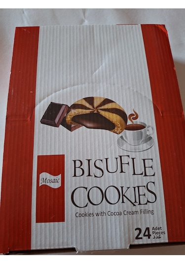 Bısufle Cookıes Mosaic Mozaik Bisküvi 4 Adet 28 Gr 24 Adet