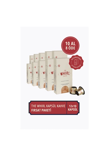 The Whirl Lungo Medium Kapsül  Kahve 10 Kapsül