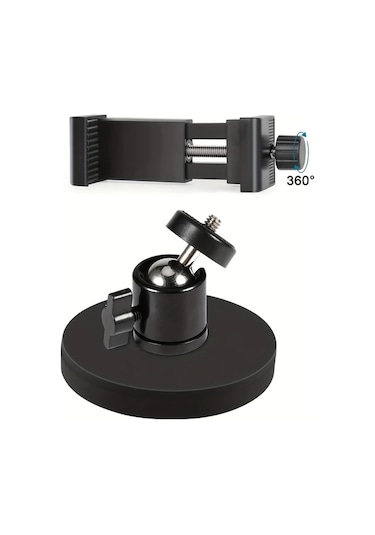 Xuweiwei Klip Ekle Sporkamera Gimbal Manyetik Montaj 360 Derece Dönebilen Telefon Tutucu Kamera Aksesuarı -