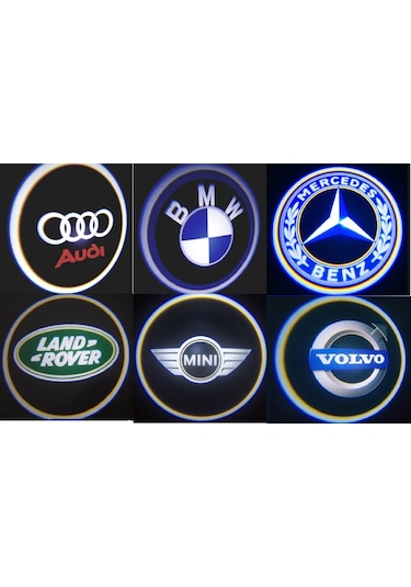 Audi Kapı Altı Logo Lamba Pilli Sensörlü Kolay Montaj
