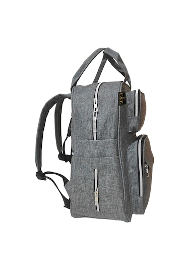 Bebek Bakım Çantası Organizatör Fonksiyonel Anne Bebek Bakım Sırt Çantası Gri-grey Gri