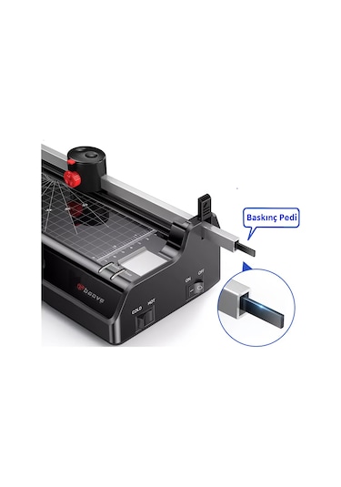 Baove OCW380 Laminasyon Makinesi - A3, A4, A5, A6 - Laminasyon Kaplama ve Kağıt Kesme Makinesi