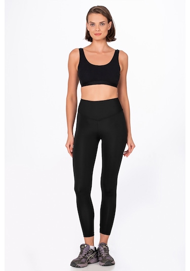 Kompedan Termal İçi Peluş Kışlık Kadın Tayt İçlik Siyah