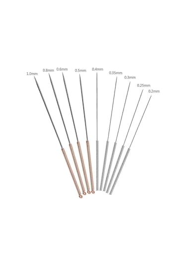 Teltree 9'lu Paslanmaz Çelik İğne Seti - 0.2mm'den 1mm'ye Kadar Fdm 3d Yazıcı Nozzle Temizleme Aracı