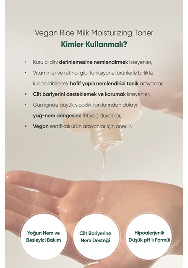 Pirinç Sütü İçerikli, Nemlendirici Vegan Tonik Goodal Vegan Rice Milk Moisturizing Toner