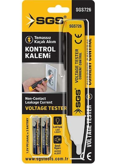 Temassız Kontrol Kalemi Işıklı Voltaj Kaçak Test Cihazı