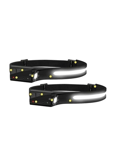 Ulzyvf Yürüyüş Yüksek Yetişkinler Torch Tırmanma Siyah Led Koşu Kamp Kafa Kafa Işın Işığı İçin Çocuklar Çalışma Bandı Balıkçılık Avcılık Xm Siyah