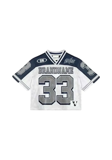 Snapbuy 2025 Y2k Retro Amerikan Futbol Forması Nefes Alan Streetwear Tişörtpembeerkek Pembe