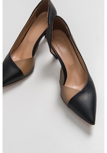 Luvishoes 353 Topuklu Kadın Ayakkabı - Siyah Cilt