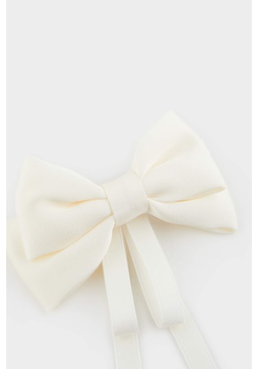 DeFacto Kız Çocuk Bej Kurdele Desenli Çıtçıtlı Toka E9187A8NSBG160