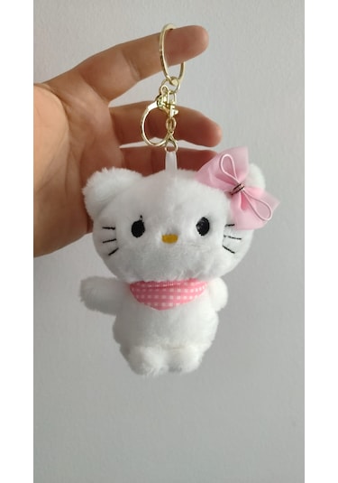 Hello Kitty Peluş Anahtarlık Çanta Aksesuar Boyut:12cm Çok Renkli