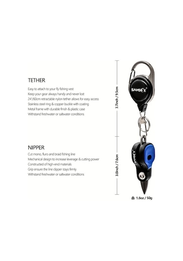 Elmpaly Mini Paslanmaz Çelik Balıkçılık Seti Kırmızı 1 Makas Ve 1 Misina Saklayıcı Pil Yok
